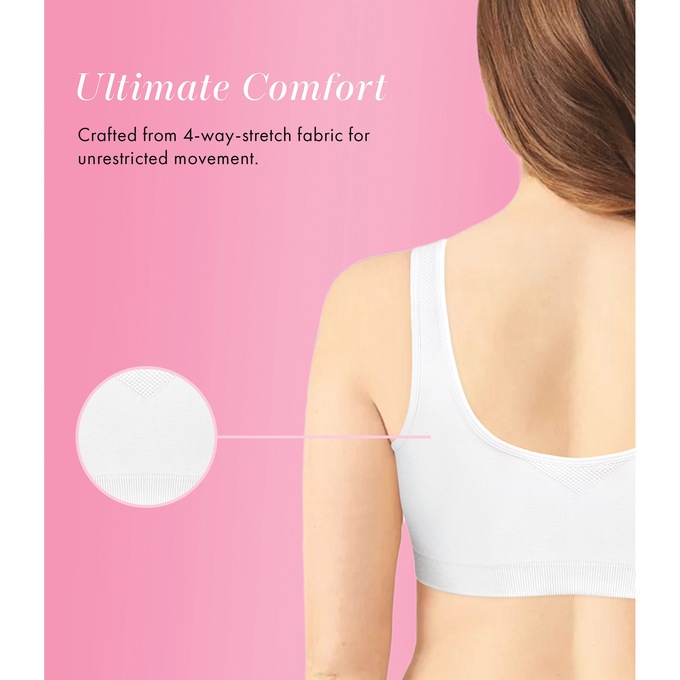 Fully Seamless Front-Close Bra, , large