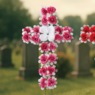 Outdoor Floral Cross Arrangement, , large