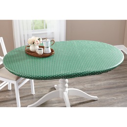 Indoor/Outdoor Oval Fitted Tablecloth, , large