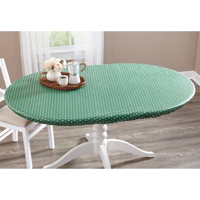 Indoor/Outdoor Oval Fitted Tablecloth, , large
