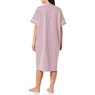 Duster With Embroidered Yoke, Boysenberry Stripe, large