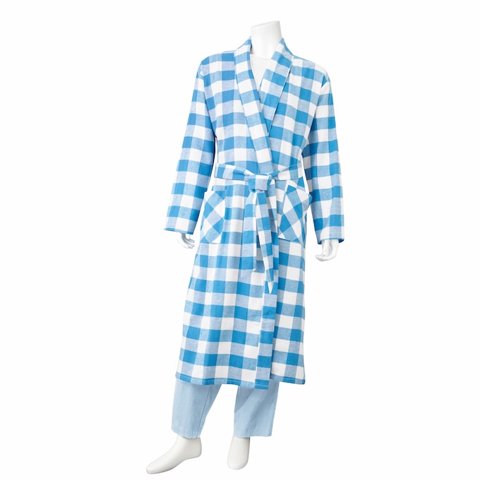 Men's Cotton Flannel Robe, , large