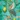 Long Satin Caftan, Teal Floral, swatch