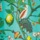 Teal Floral