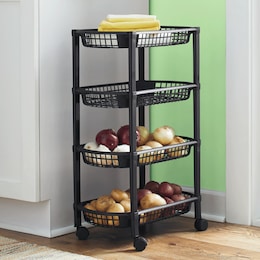 4-Tier Rolling Cart, , large