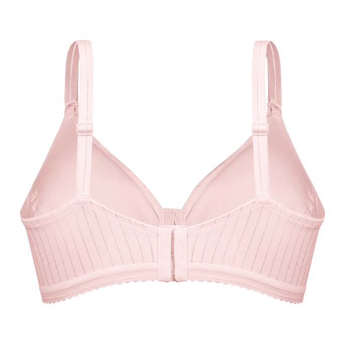 Bestform® Striped Wireless Cotton Bra, , large