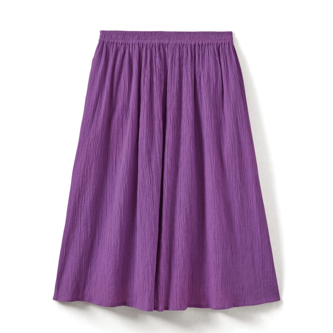 Crinkle Cotton Skirt, , large