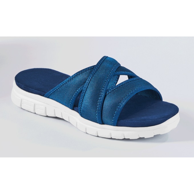 Women's Dede Athletic Slide, Navy, large