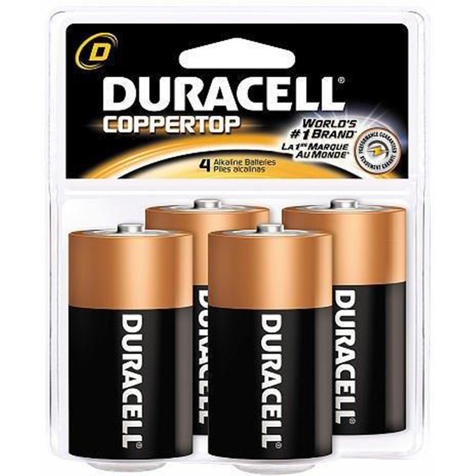 Duracell 4-Pack of D Batteries, , large