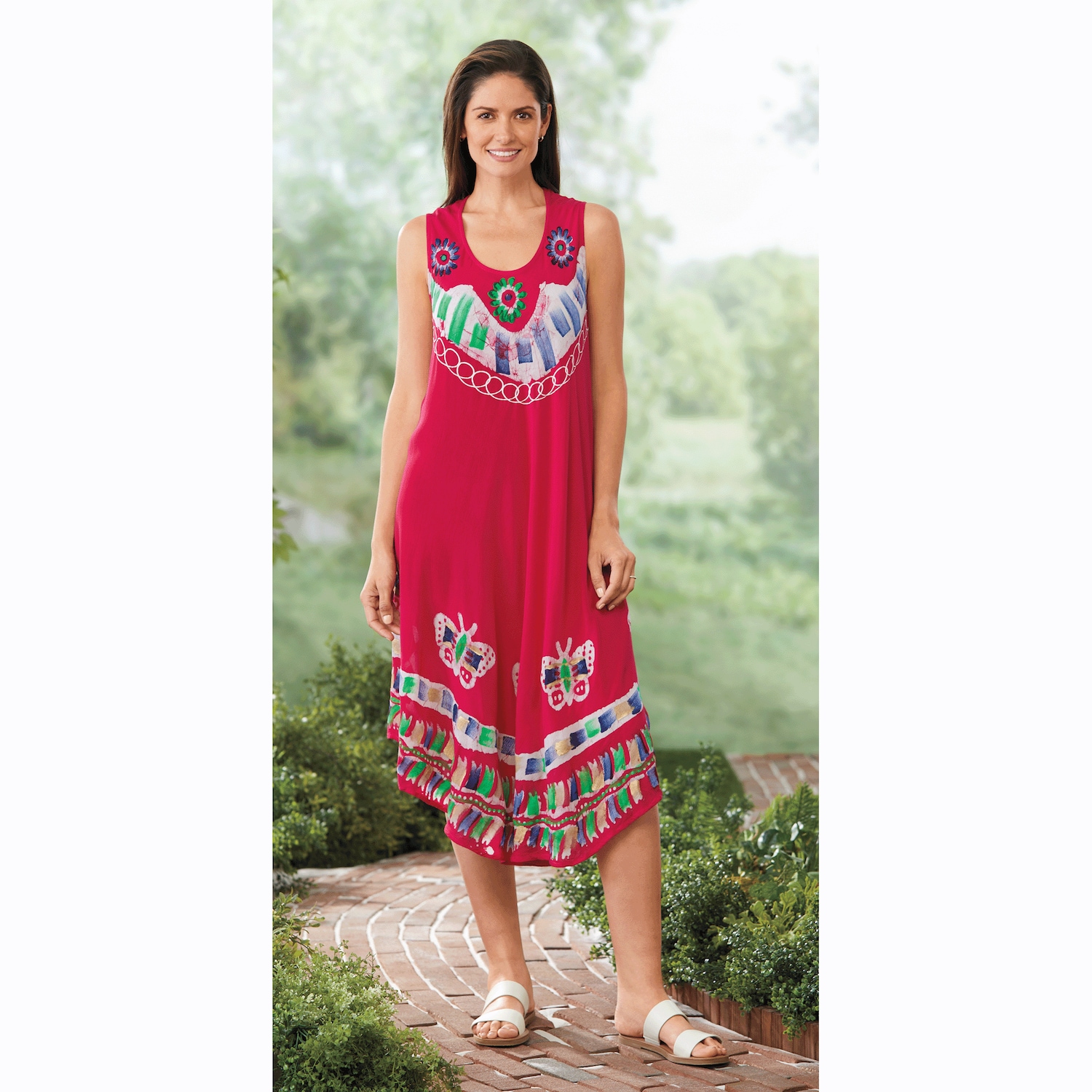 Sleeveless Umbrella Dress Carol Wright