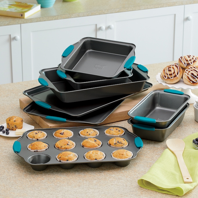 Chef Tested 8-Piece Bakeware Set with Silicone Handles, , large