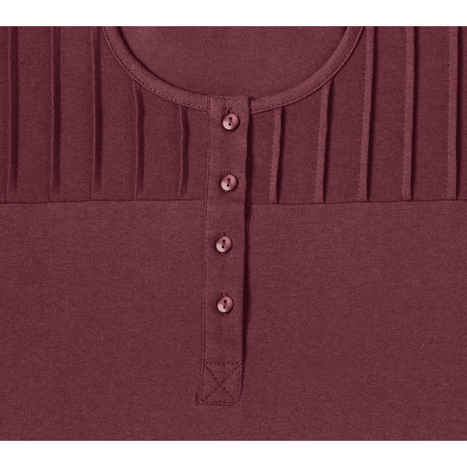 Easy Essentials™ Long-Sleeve Pintuck Top, , large