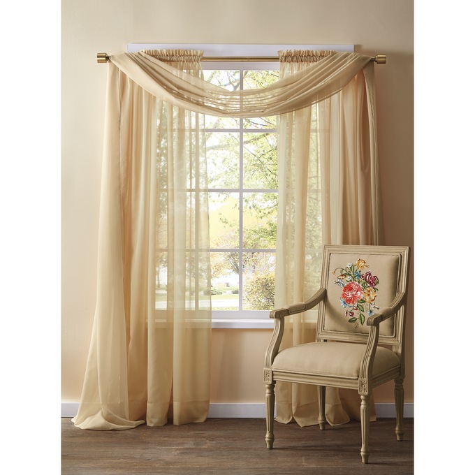 Elegance Scarf (40" w X 216" l), Gold, large