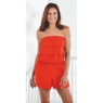 Terry Ruffle Romper, , large