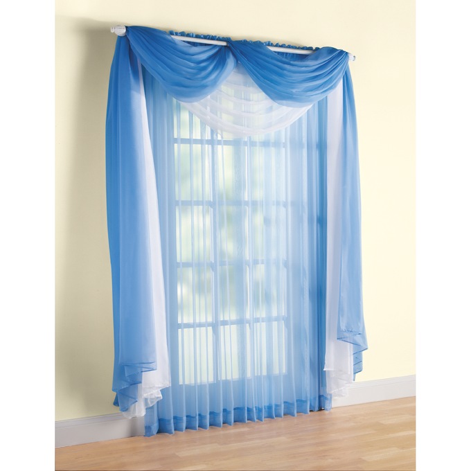 Sheer Curtain Scarf, , large