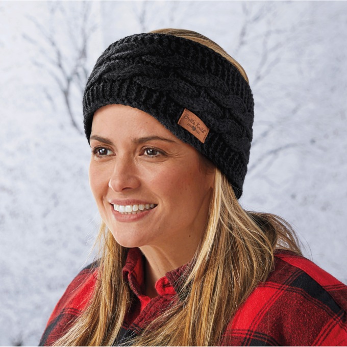Cable Knit Head Warmer, , large