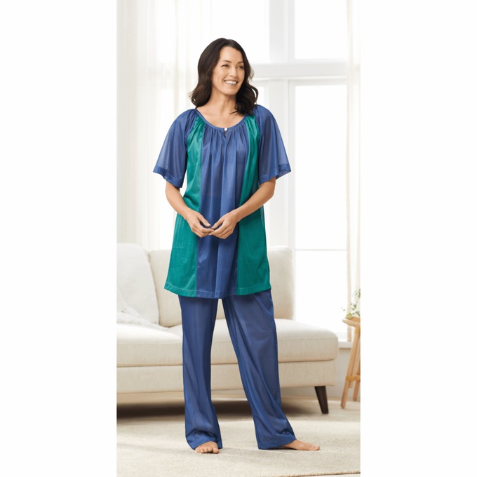 Tricot Colorblock PJ Set, , large
