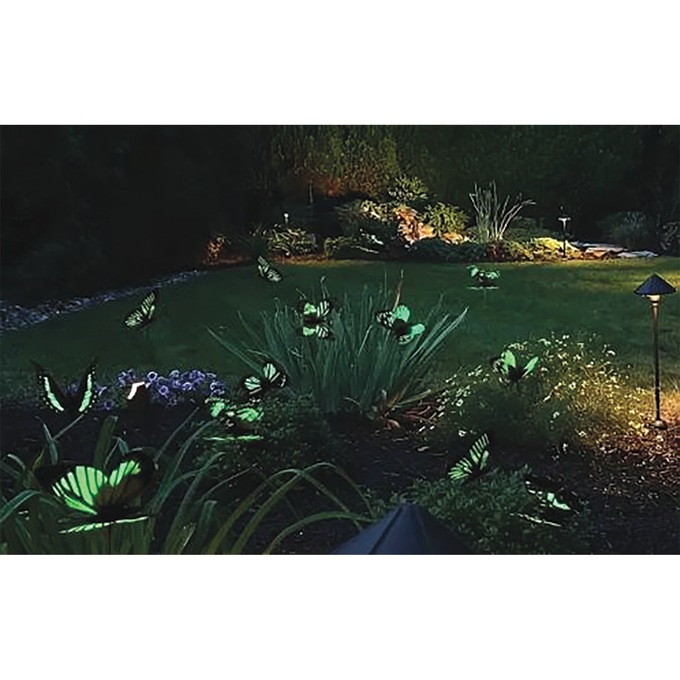 Set of 25 Luminous Butterfly Stakes, , large