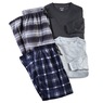 Men's 4-Pc. Fleece PJ Set, , large