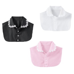 Set of 3 Crochet Collar Dickies, , large