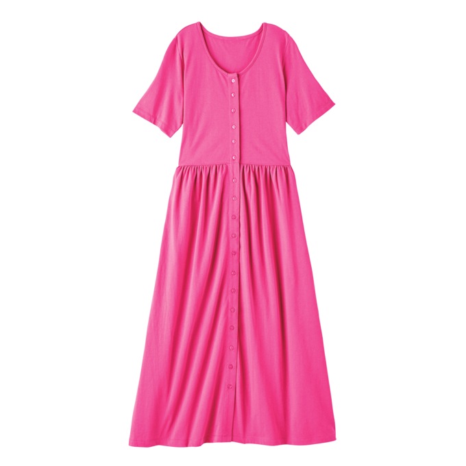 Pretty Button-Front Dress, , large