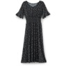 Patterned Smocked Waist Dress, , large