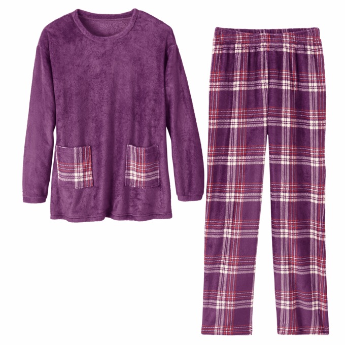 Fleece Lounging Set, , large