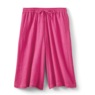 Crinkle Cotton Split-Skirt Culotte, , large