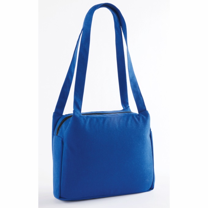 Denim Embroidered Bag, , large
