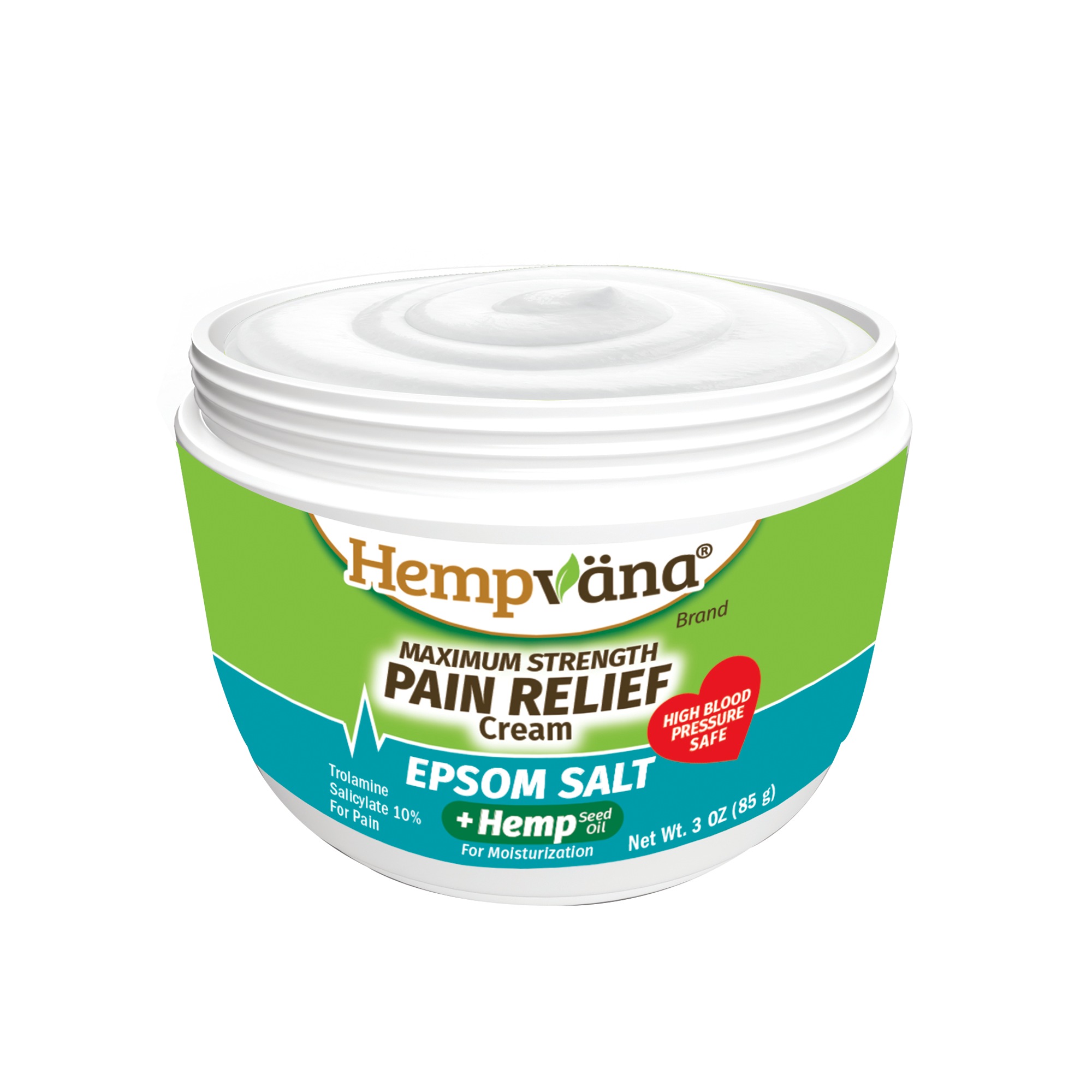 Hempvana Epsom Salt Pain Relief Cream, , large