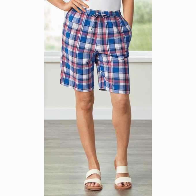 Plaid Walking Shorts, , large