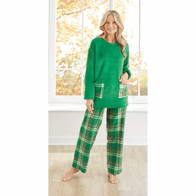 Fleece Lounging Set, , large