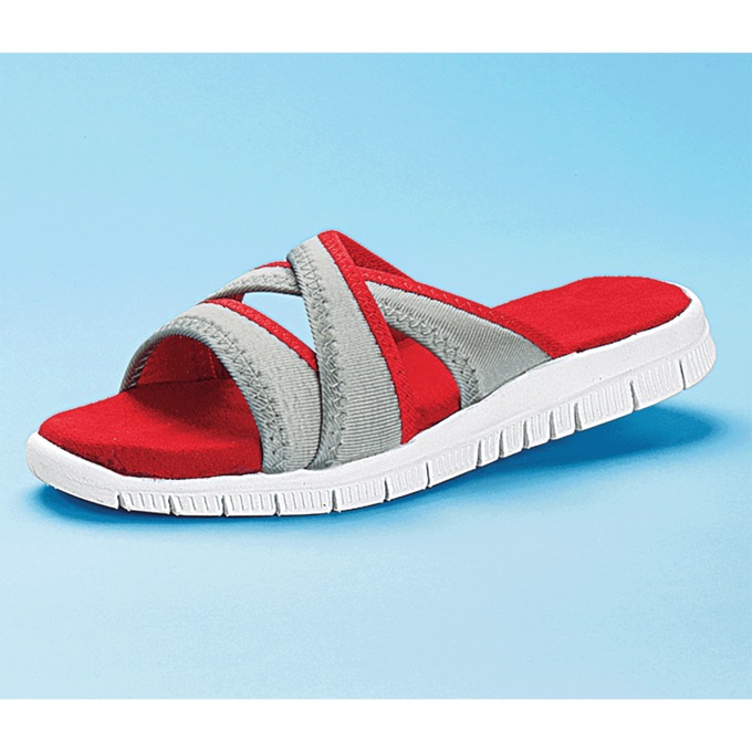 Women's Dede Athletic Slide, Gray, large
