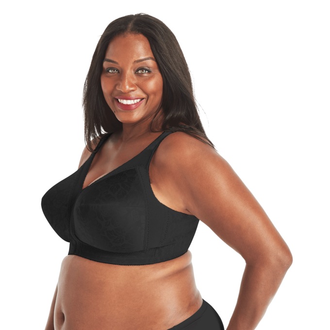 Playtex® 18 Hour® Comfort-Strap Bra, Black, large