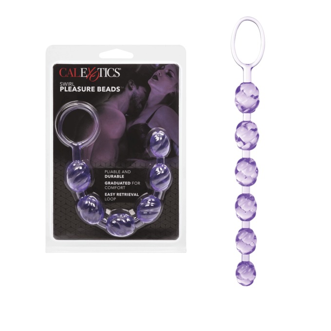Swirl Pleasure Beads by Calexotics, , large
