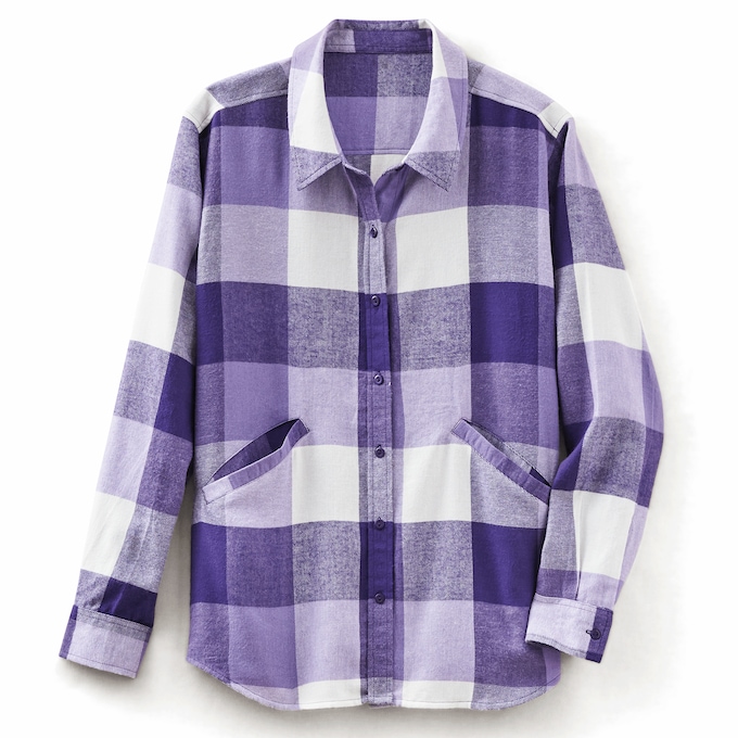 Plaid Shacket, , large