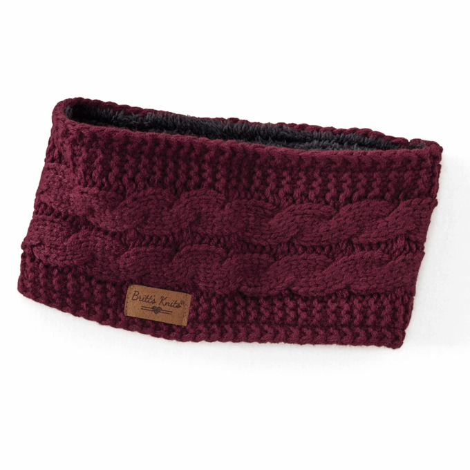 Cable Knit Head Warmer, , large