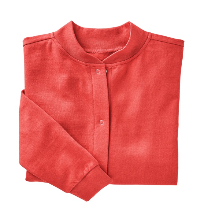 Snap-Front Cardigan, Redwood, large