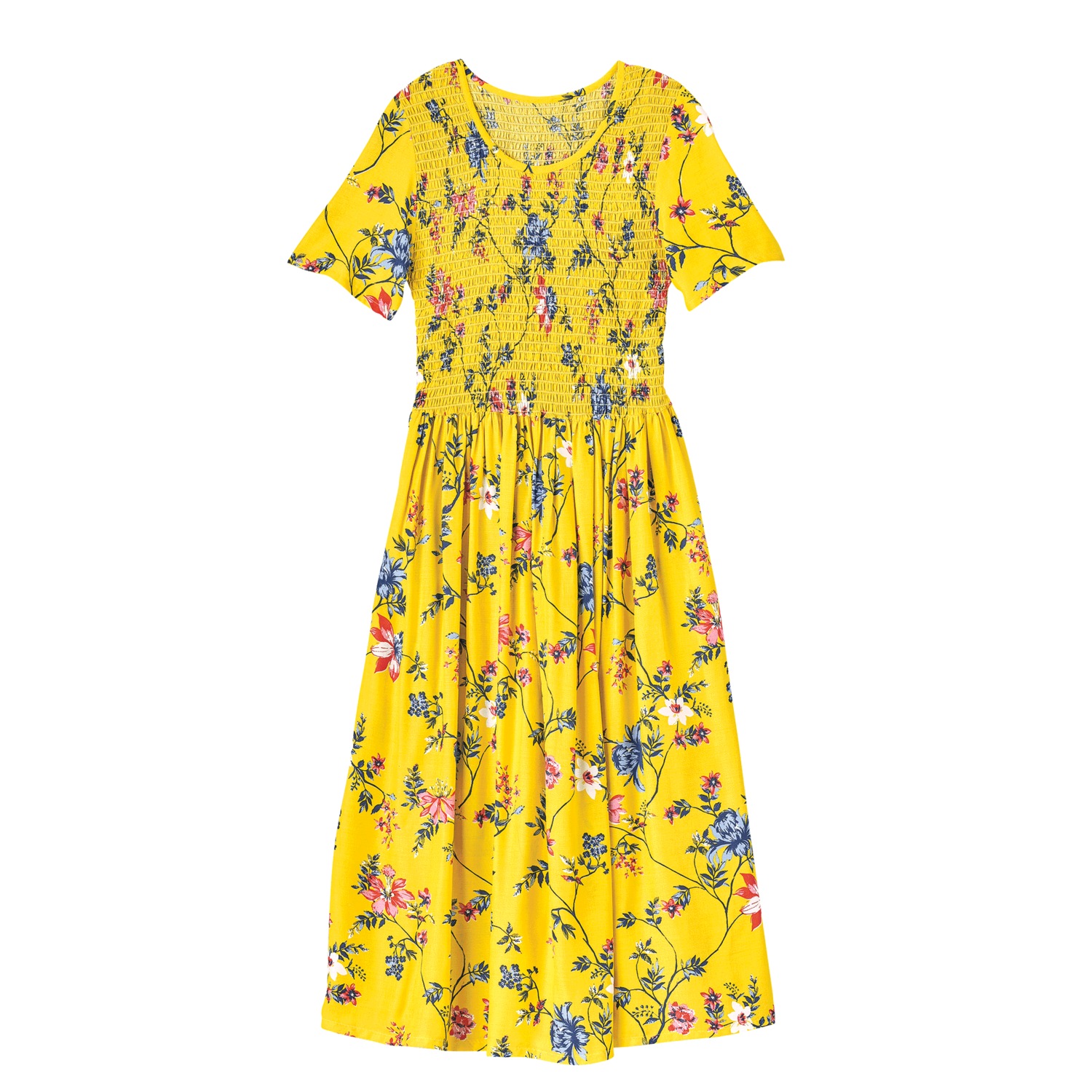 SmockedWaist Dress Carol Wright