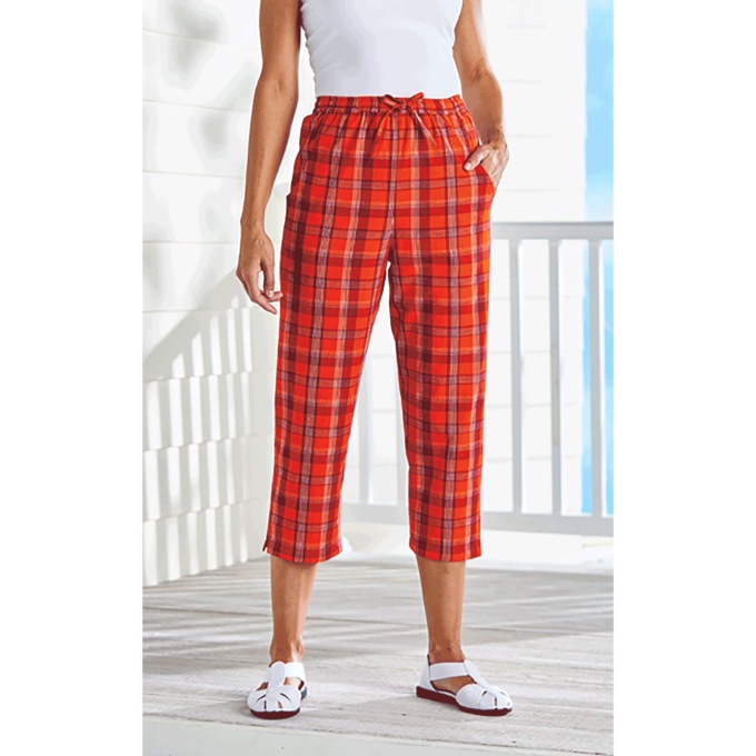 Plaid Capris Carol Wright