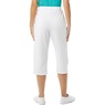 Knit Capri - Solid, White, large