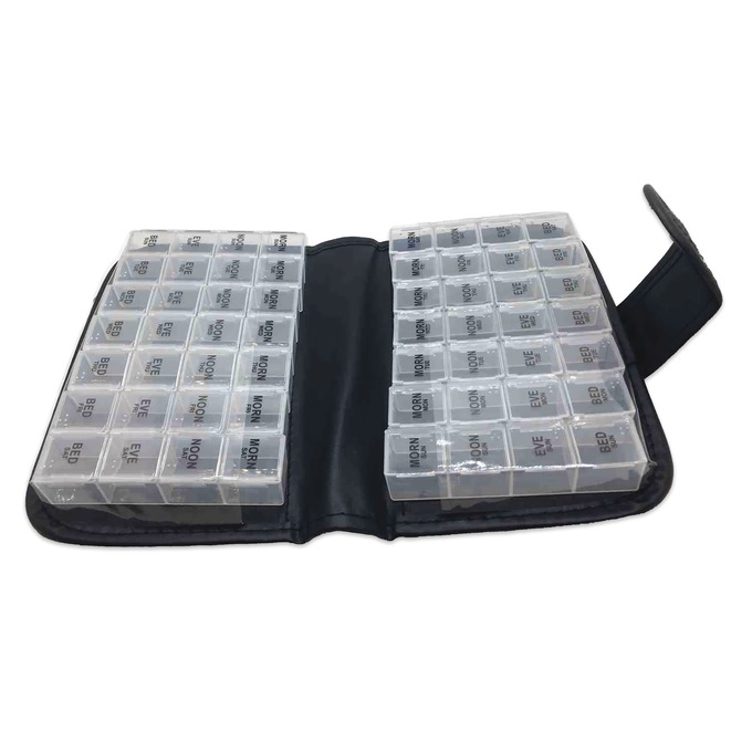 Fabric Daily Pill Holder, Light Floral, large