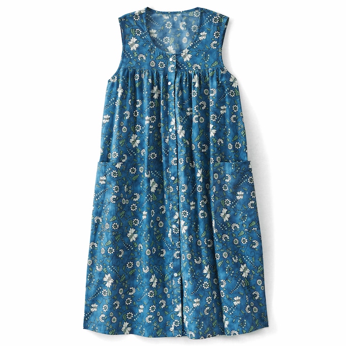 Sleeveless Woven Shift Dress, , large