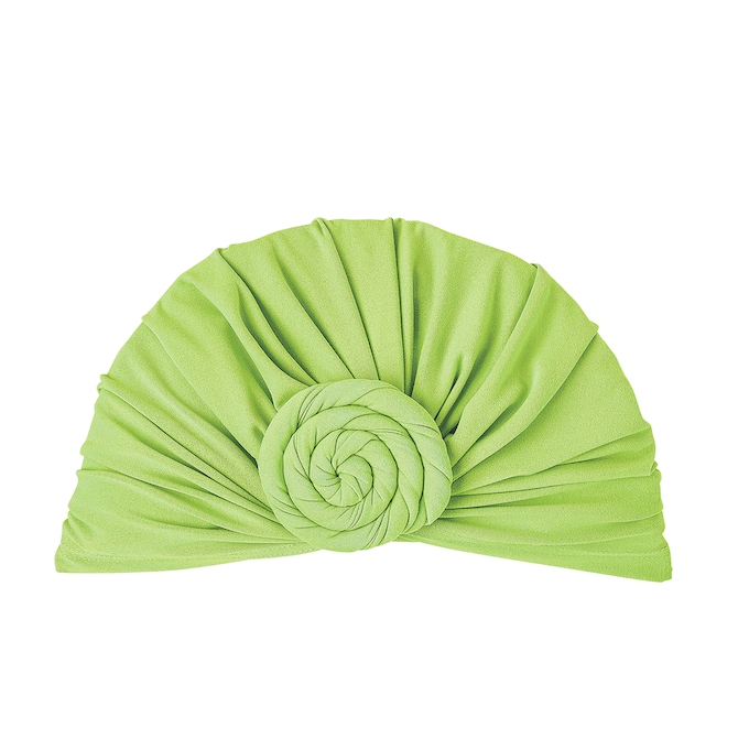 Rosette Knit Turban, Mint, large