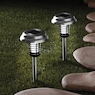 Set of 2 Brookstone Solar-Powered Bug Zapper Pathway Lights, , large