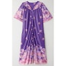Short-Sleeve Snap-Front Duster with Pockets, , large