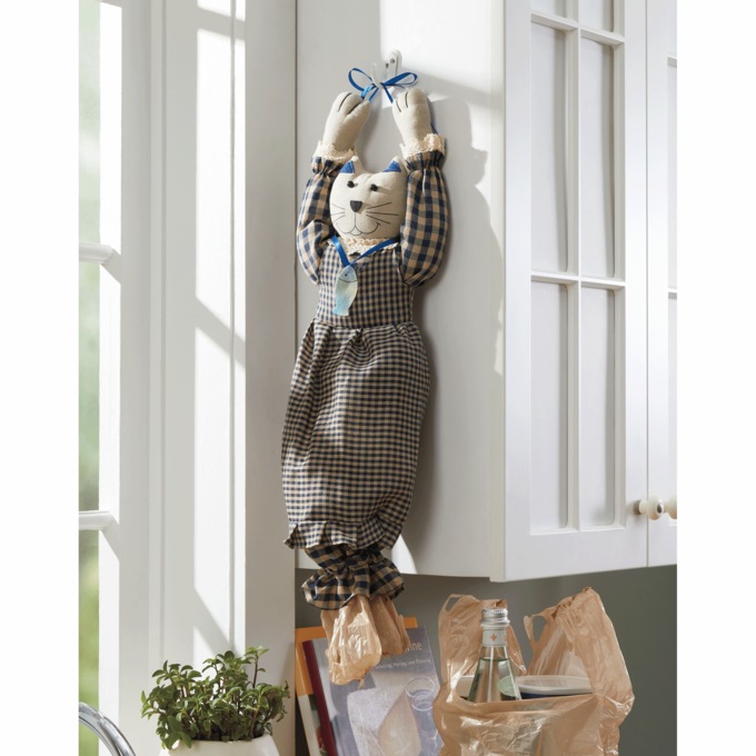 Cat Plastic Bag Holder, , large