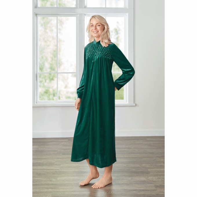 Velour robes zip front petite on sale