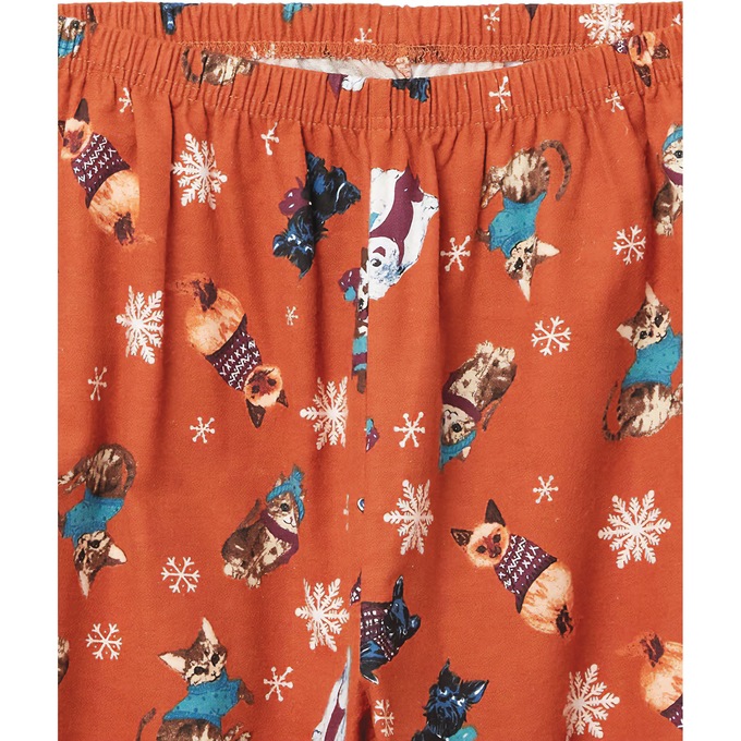 Cozee Corner® Women's Flannel Pajamas, Dogs Cats, large