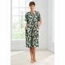 Short-Sleeve Snap-Front Duster with Pockets, , large